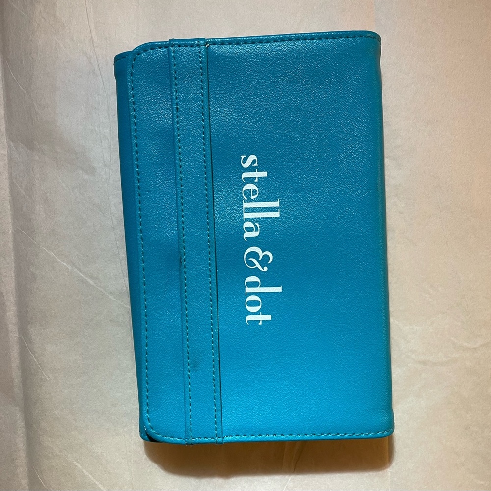 Stella & Dot’s Turquoise Blue Snap Flap Clutch